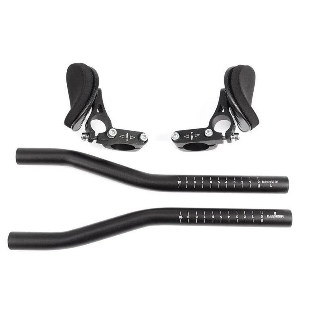 Handlebar Aluminum Alloy Rest TT Bars-Arm Relaxation Rest Split Vice Cycling Bike Rest Handlebar For Bicycle Bike Long Distance