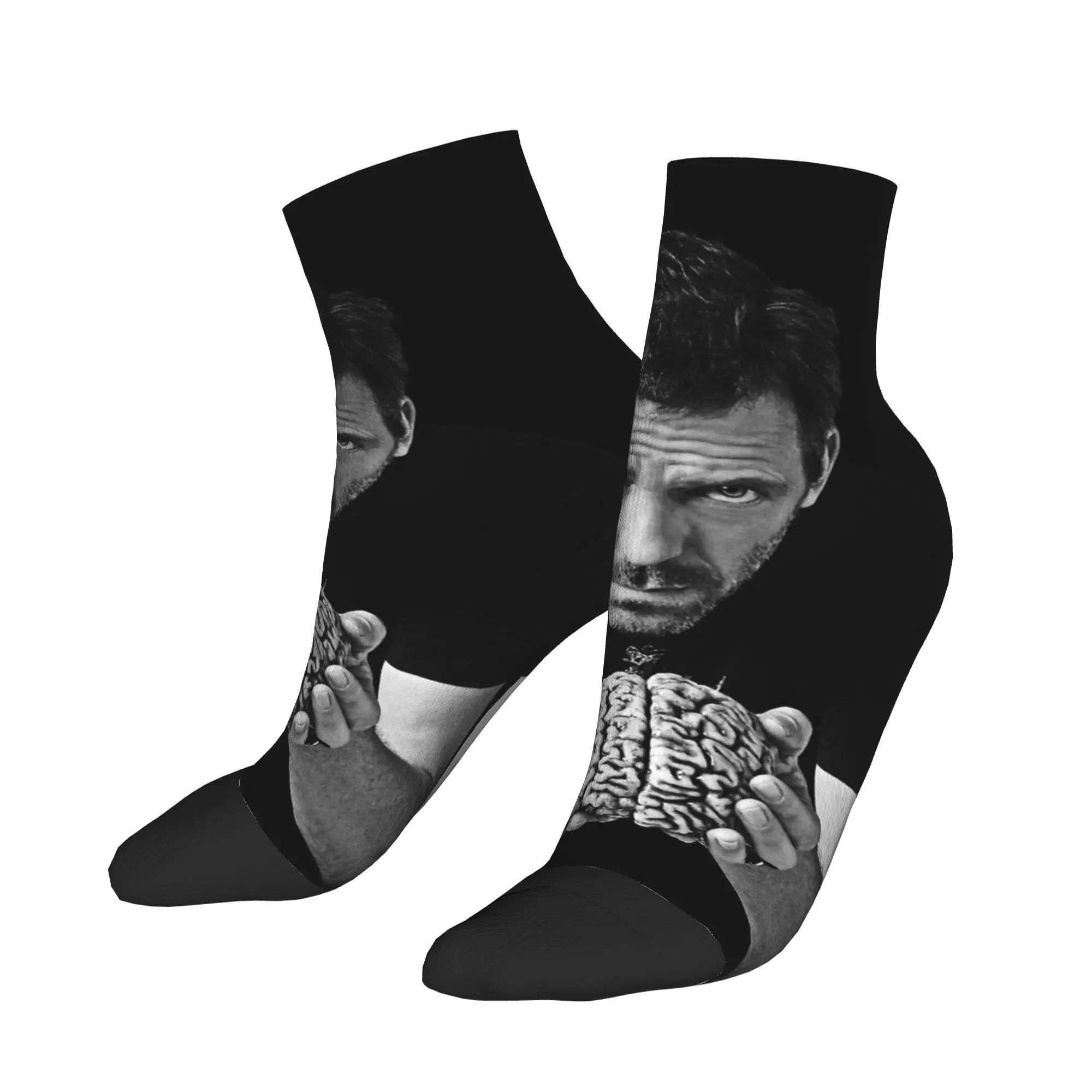 Men Socks Dr Gregory House M.D Fashion Comfort Soft Ankle Sock Spring  Design Running Sports Anti Slip Socks