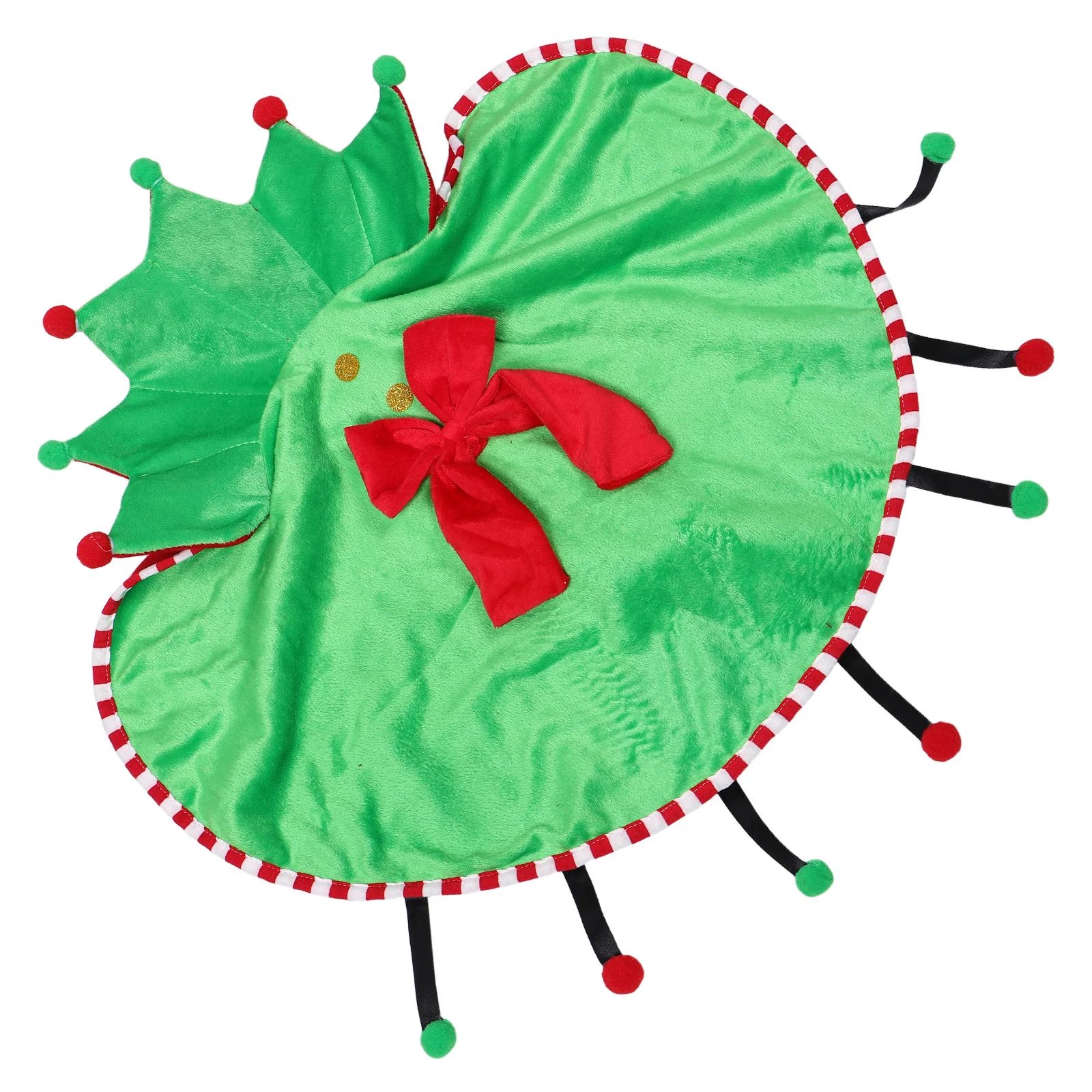 

Christmas Pet Costume with Hooded Cape for Kittens and Small Breeds Warm Holiday Dog Cat Apparel Festive Celebration Outfit