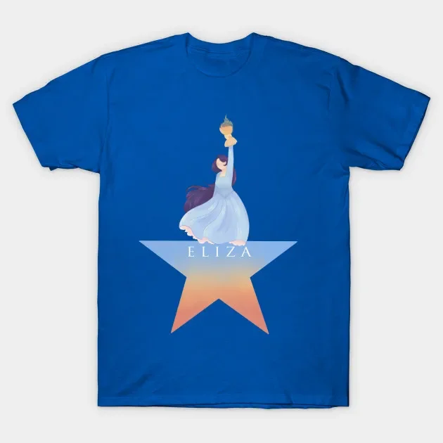 Eliza Schuyler Hamilton American Musical T-Shirt O-Neck Summer Short Sleeve Casual Mens T-shirt Size