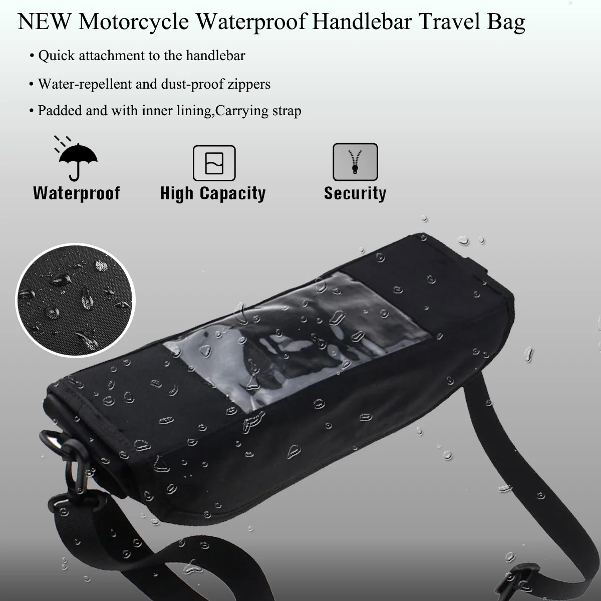 For 390 Adventure 390 ADV 2018-2022 Motorcycle Waterproof Handlebar Travel Bag 390adv Handlebar Travel Storage Accessories