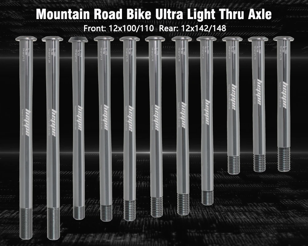 HEPPE MTB Rennrad Titan Steckachse Ultraleichte Fahrradachse 12x142 12x148 Hinterradnabe Steckachse Fahrradgabel 12x100 12x110 Welle – Detail 18
