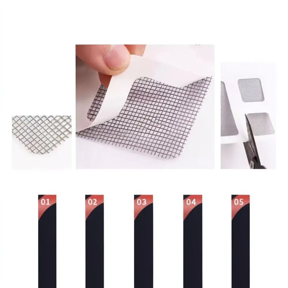 Strong Adhesive Mesh Patch For Window Screen Door Drainage Hole Anti Mosquito Net Repairing Tape Home Hardware