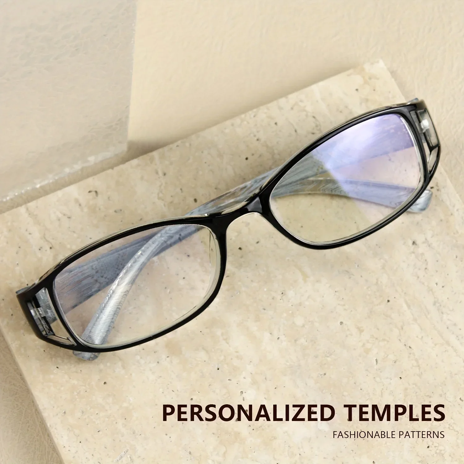 1/4 Stück rechteckige Lesebrille mit einzigartigem Muster, modisch und elegant, für Presbyopie, für Damen und Herren – Detail 2