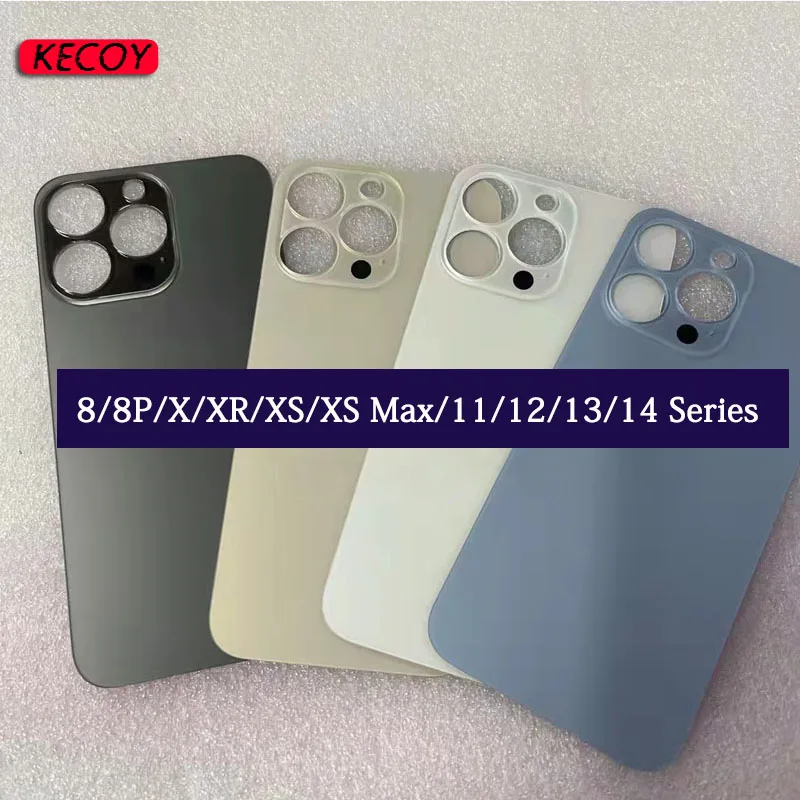 10Pcs For iPhone Housing Back Battery Glass Cover Replacement 8 X XR XS 11 12 Mini SE 2020 13 14 Plus Pro Max Rear Door