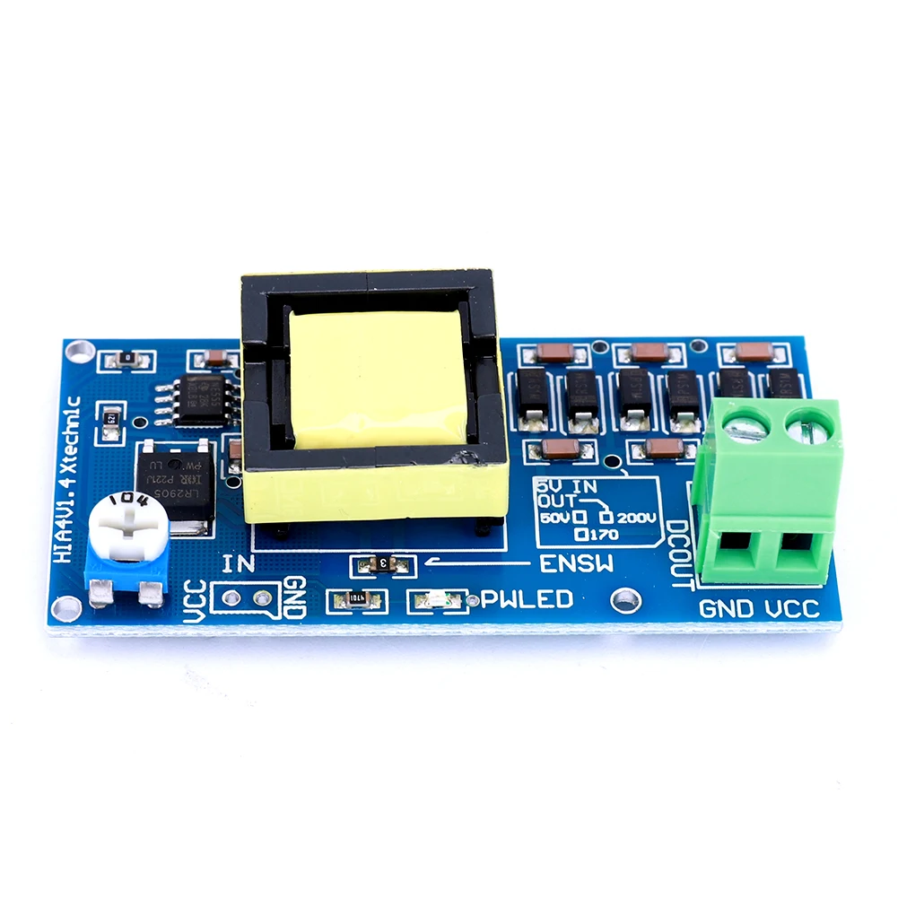 High Voltage Capacitor Charging Power Supply Module 5V-12V Step Up To 300V-1200V DC-DC Boost Power Module Adjustable Power
