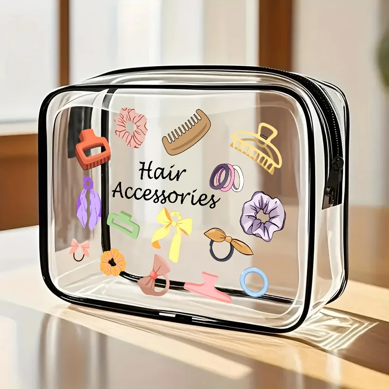 

Pvc Transparent Travel Storage Bag with Zipper Clearly Stores Cosmetics Toiletries and Makeup Boxes Lightweight and Portable