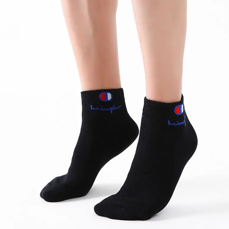 10/20/30 Pasang Kaus Kaki Pergelangan Kaki Pria Wanita Kaus Kaki Katun Bermerek Kaus Kaki Lari Atletik Kaus Kaki Pendek Olahraga Potongan Rendah Bersirkulasi Empuk