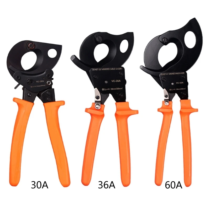 Ratchet Cable Cutter for Electricians Easy to Use Ratchet Cable Cutter Suitable for Various Cable Thicknesses Tool