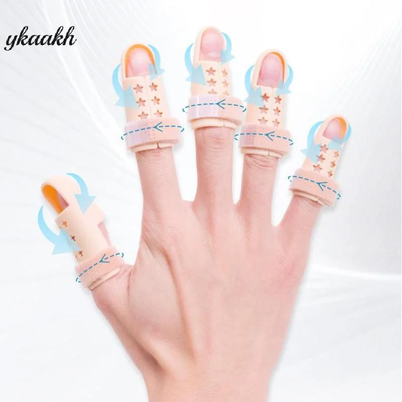 

1Pc Polymer Finger Splint Brace Adjustable Finger Support Protector For Fingers Arthritis Joint Finger Injury Brace Pain Relief
