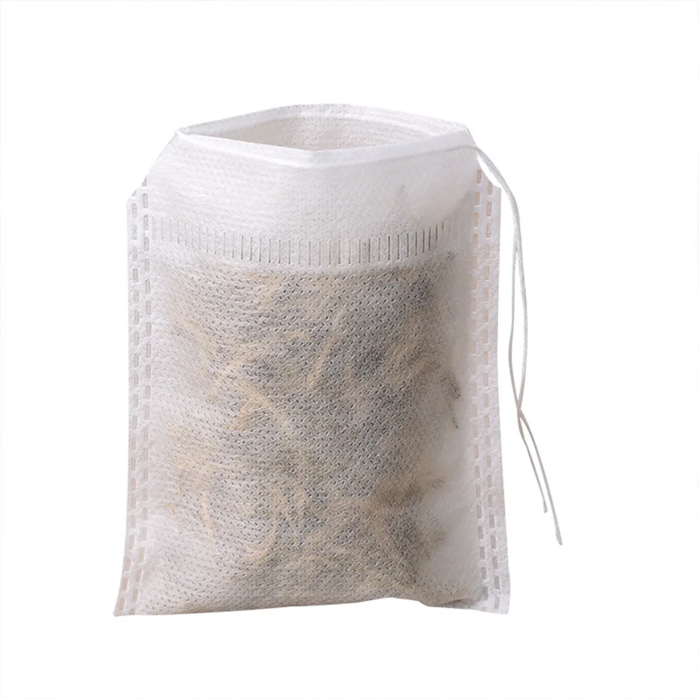 

200Pcs Empty Non-Woven Tea Bags for Loose Leaf Tea Herbal Powder Coffee Filter Bags Decoction Bag for Decocting
