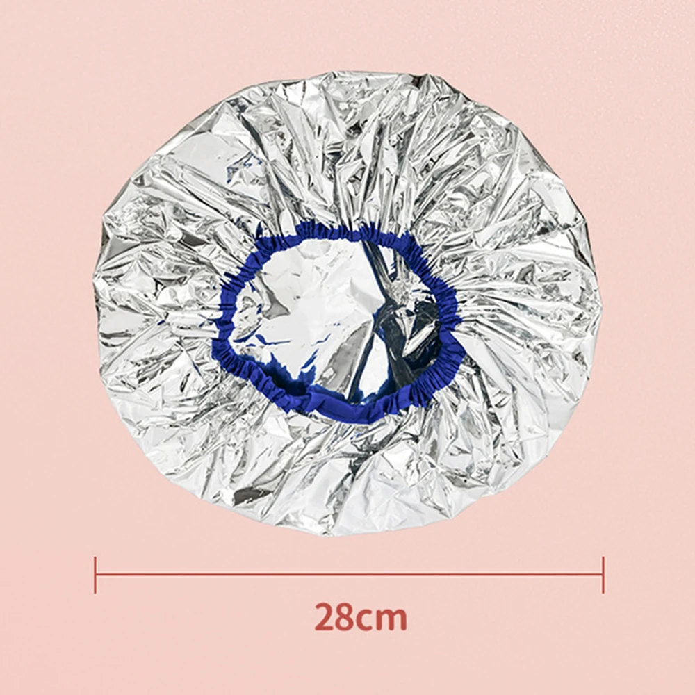 Многоразовая Водонепроницаемая одноразовая шапочка для душа из алюминиевой фольги