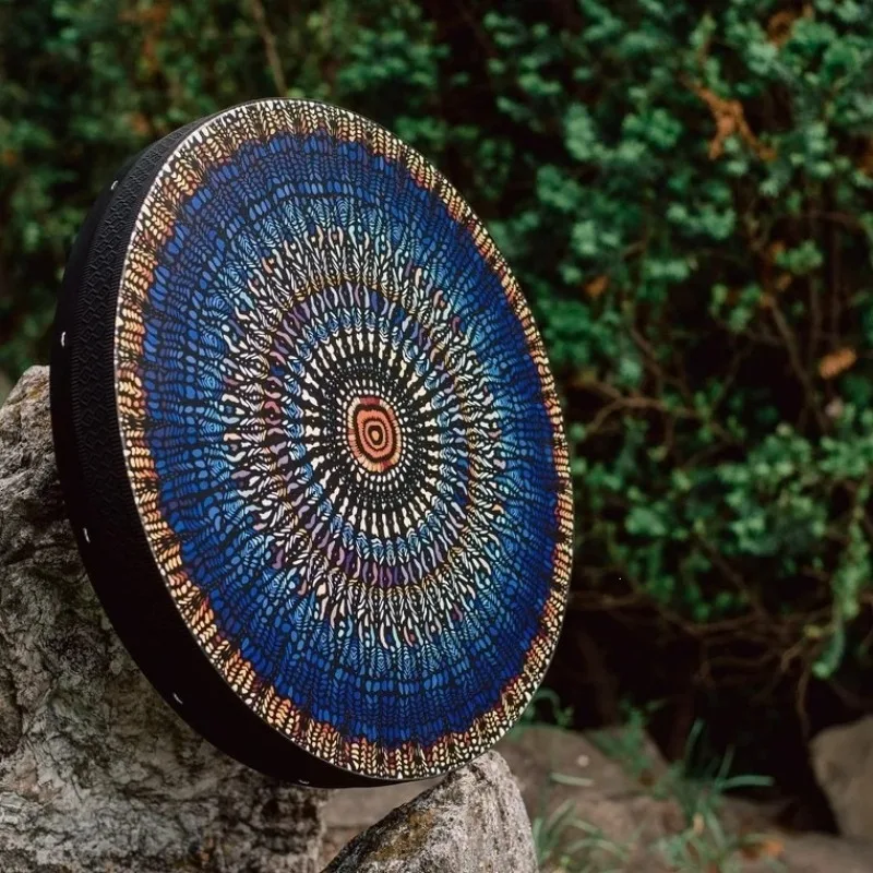 Tree of Life Shaman Drum Yoga Sound Healing Tambourines with Stick Adult Meditation Hand Drums Percussion Musical Instruments