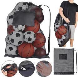 Outdoor Sports Bag Large-Capacity Gym Bag Football Basketball Net Toys Floats Balls Organizer Swimming Pool Storage Mesh Bags