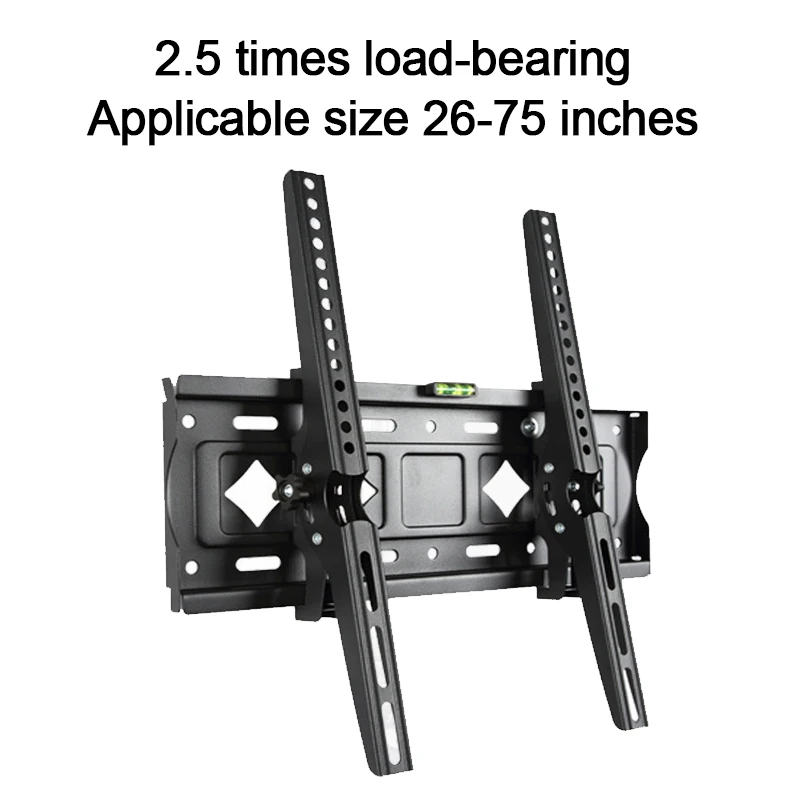 

TV Bracket Rack Wall Mount Monitor Frame Support 50kg Load Capacity TV Stand Holder for 26-65 inch Screen