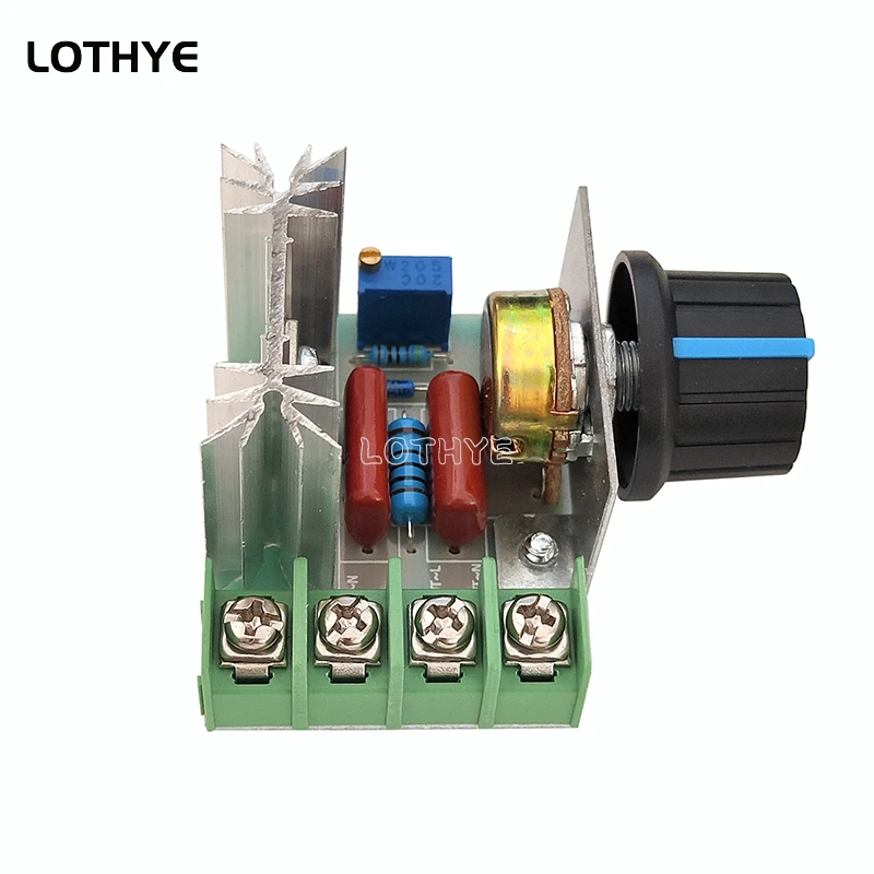 10PCS 2000W AC 220V SCR Voltage Regulator Dimming Dimmers Motor Speed Controller Module Thermostat Electronic Voltage Regulator