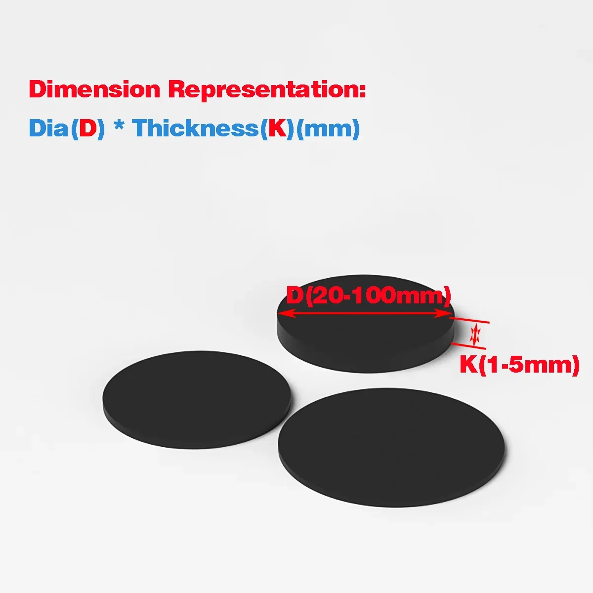 Rubber  Solid Round Gasket / Waterproof Thickened Shock Absorption Circular Sealing Washer