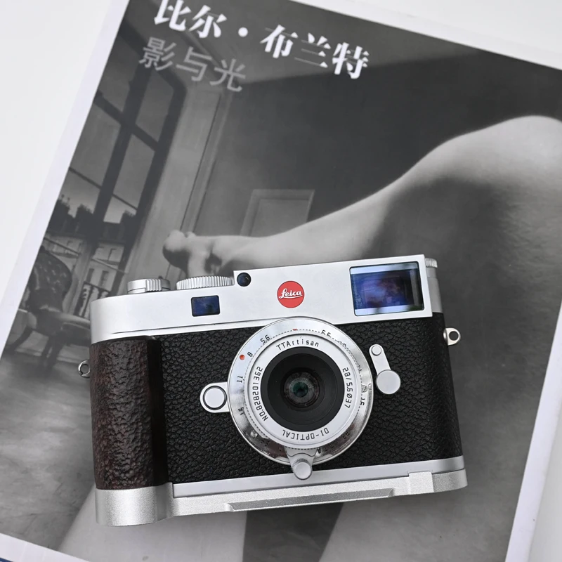 Für LEICA m11 Kamera Arca-Swiss RRS NEUE ultra-licht holz L Typ Halterung Stativ Ball kopf Schnelle platte Basis Grip Griff