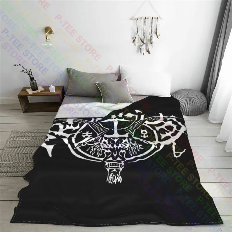 Archgoat The Grand Luciferian March Blanket Quilt Raschel Sofa Cover Faux Fur Mink Decorative Sofa