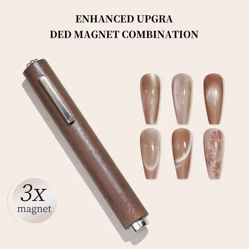 3-in-1 multifunctionele magnetische Cat's Eye-gel grote cilinder magnetisch voor nagellak