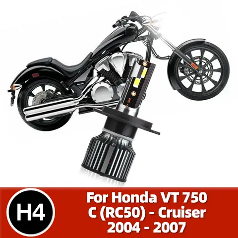 7500LM H4 LED Motorcykel Strålkastarlampa 12V Moto CSP Hi-Lo Strålkastarlampa 50W För Honda VT 750 C (RC50) - Cruiser 2004 2005 2006 2007 10 best sales Honda CB 750 Seven Fifty - №7