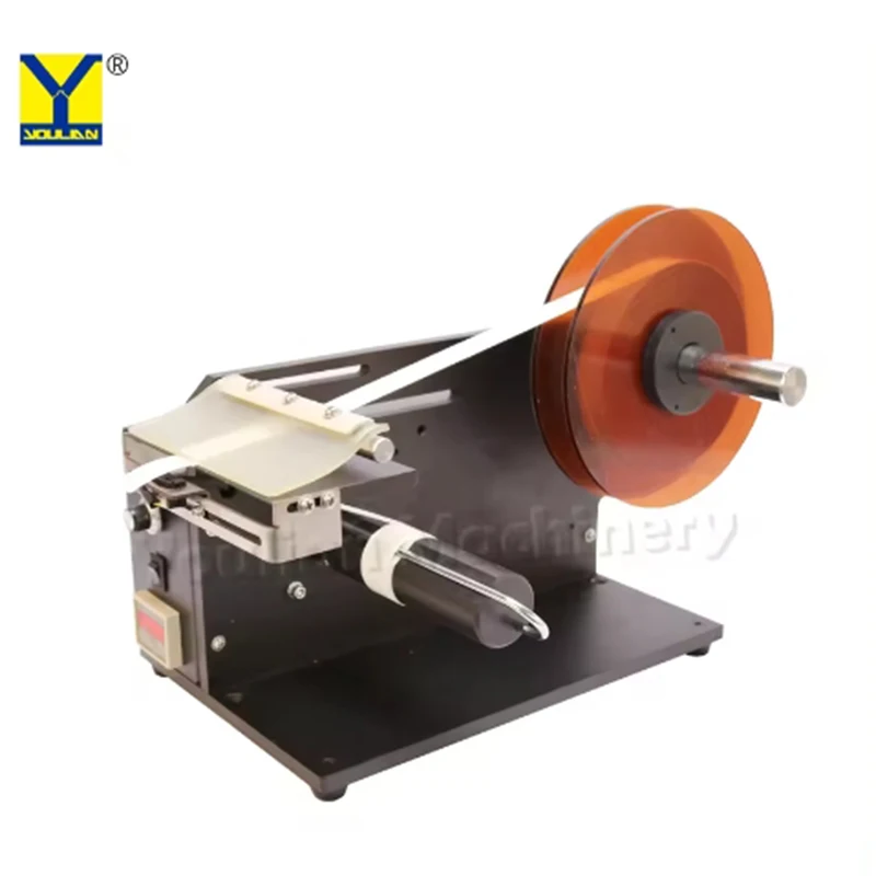 YL-102 Small Automatic Electric Sticker Label Dispenser Stripping Machine Labler Bottles Packaging Type Electric Wood Black