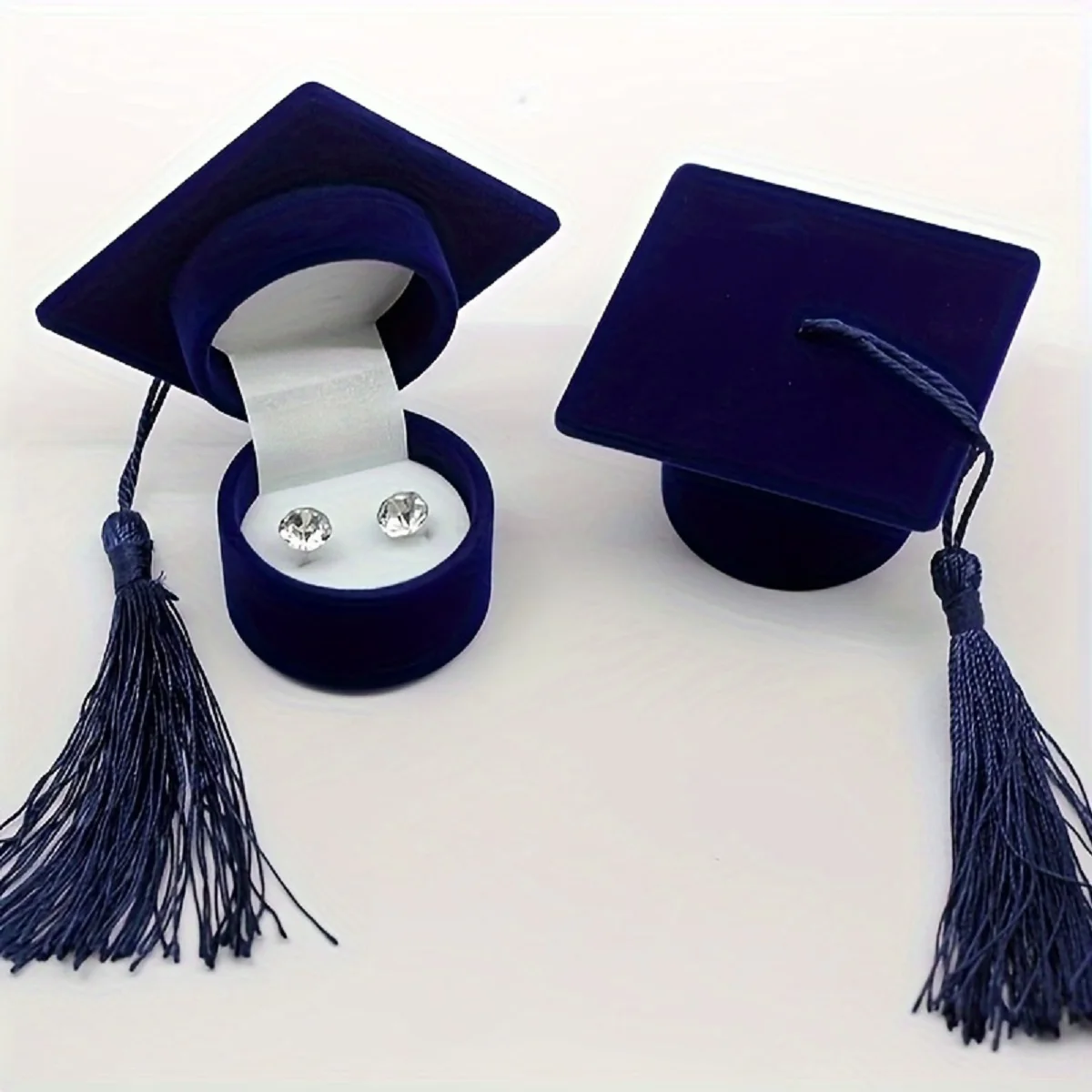 Graduation Cap Shaped Jewelry Storage Box,Graduation Season Proposal Mini Ring Box,Perfect Gift for Bachelor and Campus Souvenir