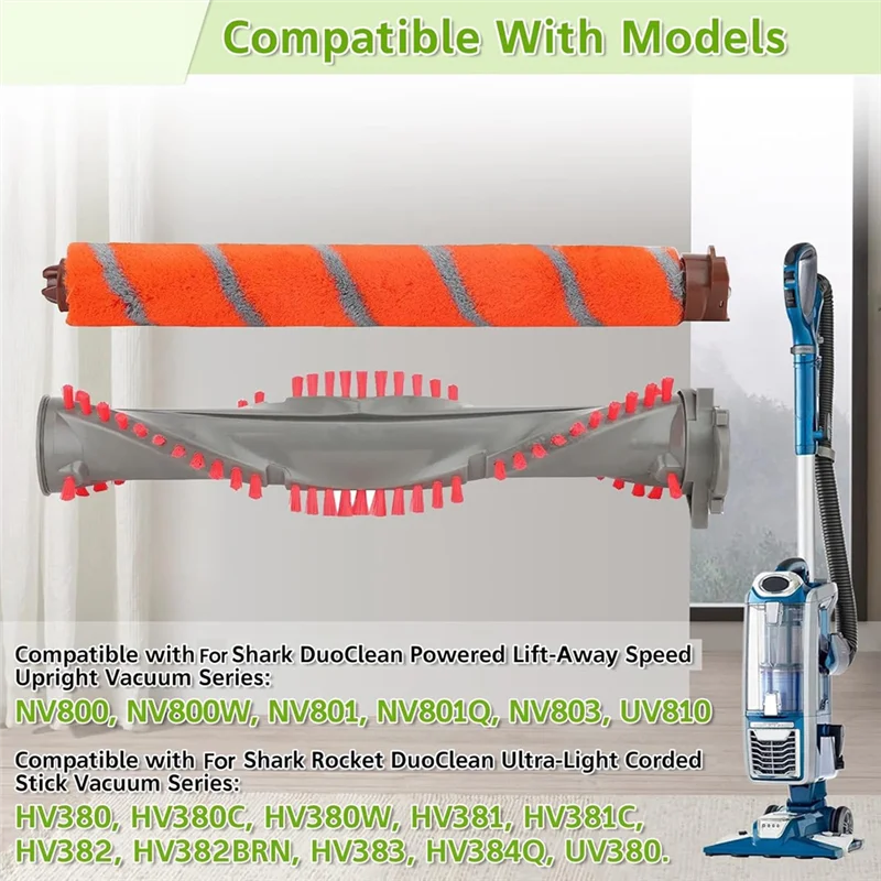 

Запасные части для роликовой щетки ABLN для щетки для пылесоса Shark Duoclean NV800, NV800W, NV801, NV801Q, NV803, HV380