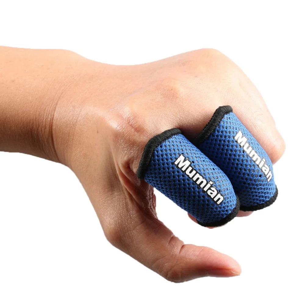2Pcs Finger Support Elastic Finger Sleeve Mesh Breathable Finger Support Band Wear-resistant Finger Protection Guard