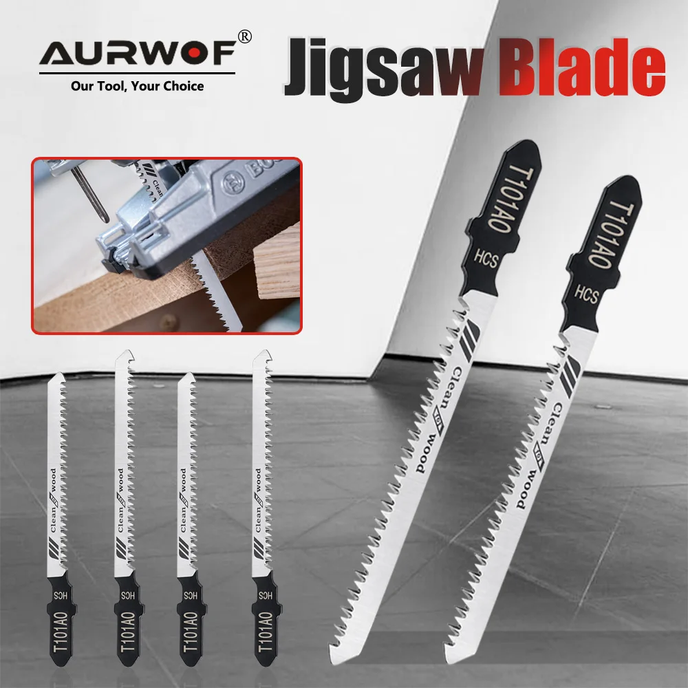 AURWOF 25PCS Jigsaw Blades 76mm Or 83mm Wood Cutting Saw Blade Set, Jigsaw Saw Blades For Woodworking DIY AJT101AO76CAT25