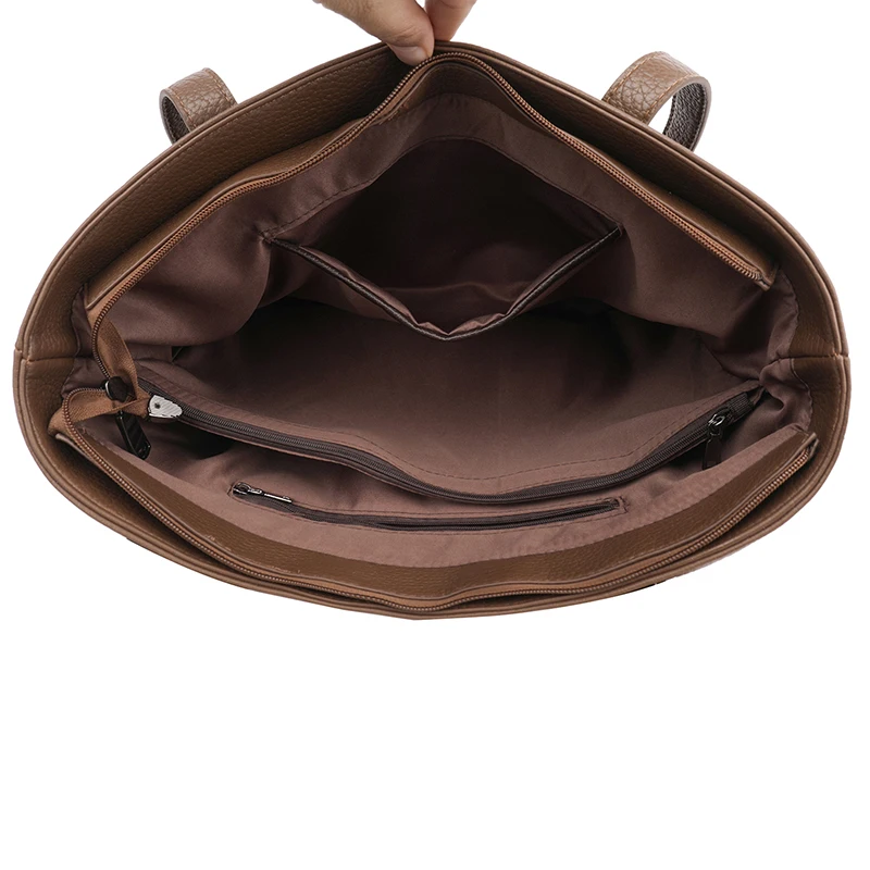 Genuine High Quality Leather Shoulder Bag Female Tote Bag New Luxury Designer Large Handbag For Women Brand Shopper Bags Female