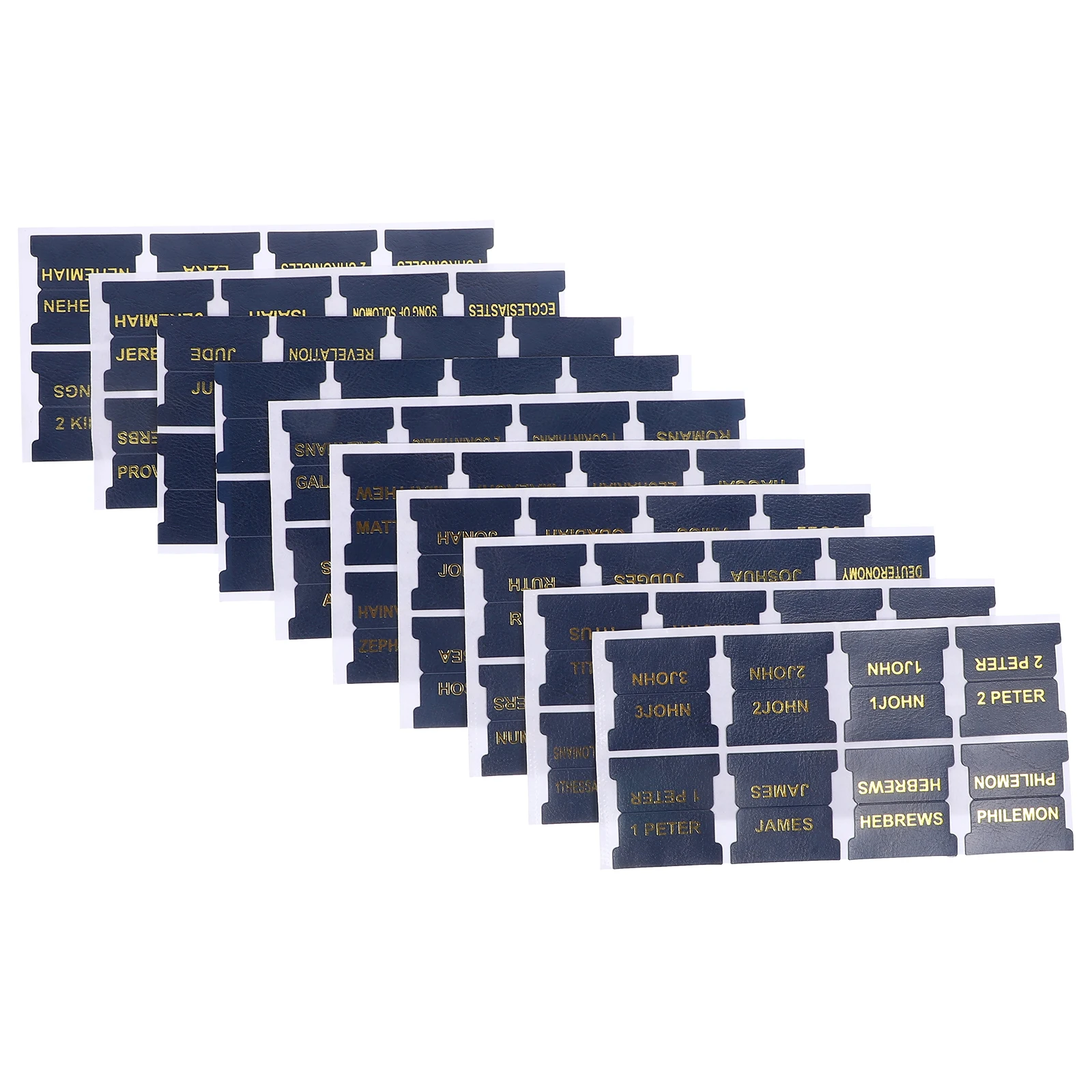 

1 set Bible Tags 66 Indexes 14 Blank Reusable PU Bookmarks Tabs for Students School Supplies Notebook Markers