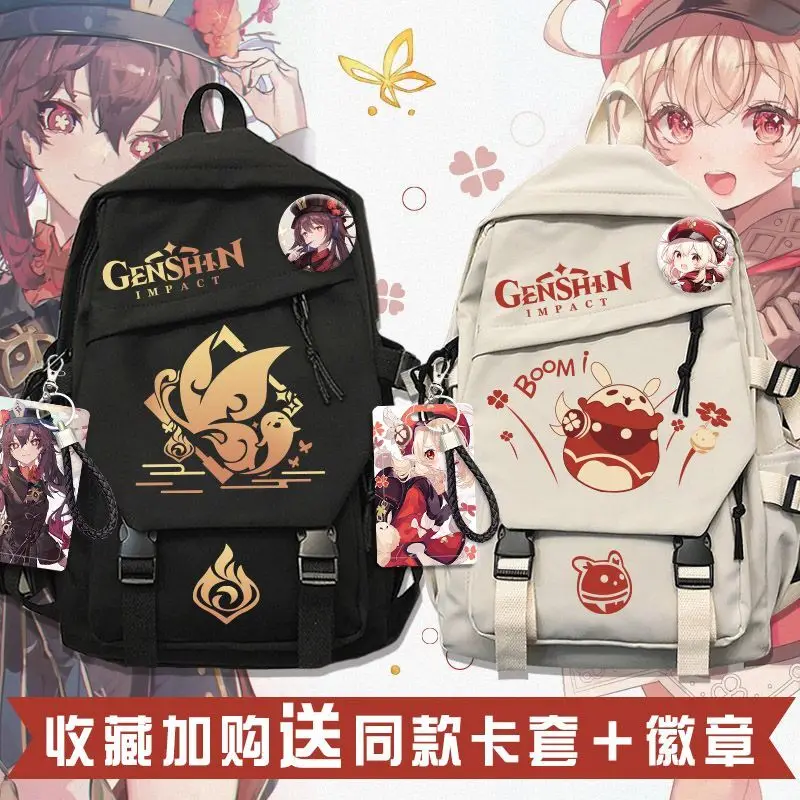 Genshin Impact Klee Paimon Same Style School Bag Lightweight Large Capacity Anime Casual Backpack Student ANI