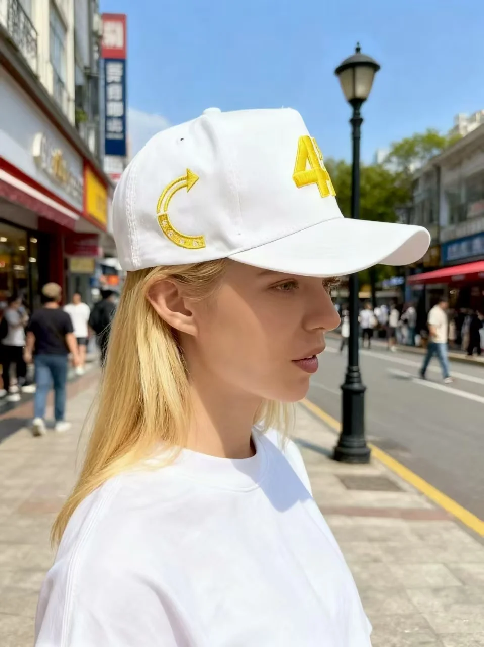 Charlie Kirk Hut, Goldstickerei, USA 47, Baseballkappe für Männer und Frauen, republikanische Geschenkhüte, weiß – Detail 34