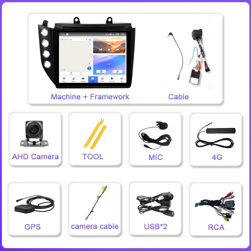 10.4 Inch For Maserati Granturismo GT GranCabrio GC 2007-2017 Car Multimedia Player Gps Radio Android 15 Octa Core Carplay 4G