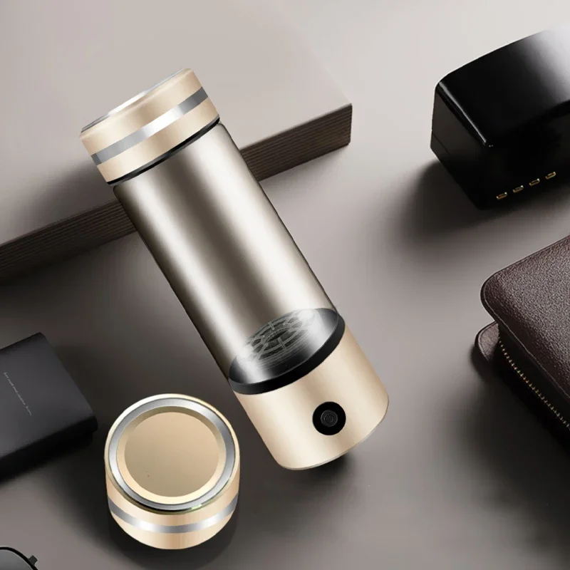 Cawolo Nuovo design portatile idroge ionizzatore d'acqua idroge generatore di acqua bottiglia di vetro con tecnologia pem spe