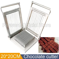 Small Size Portable 2CM Double Cutting Frame Wire Guitar Cutter For Name Chocolate Manual Soft Sweets Raw Chocolate Block Cutter