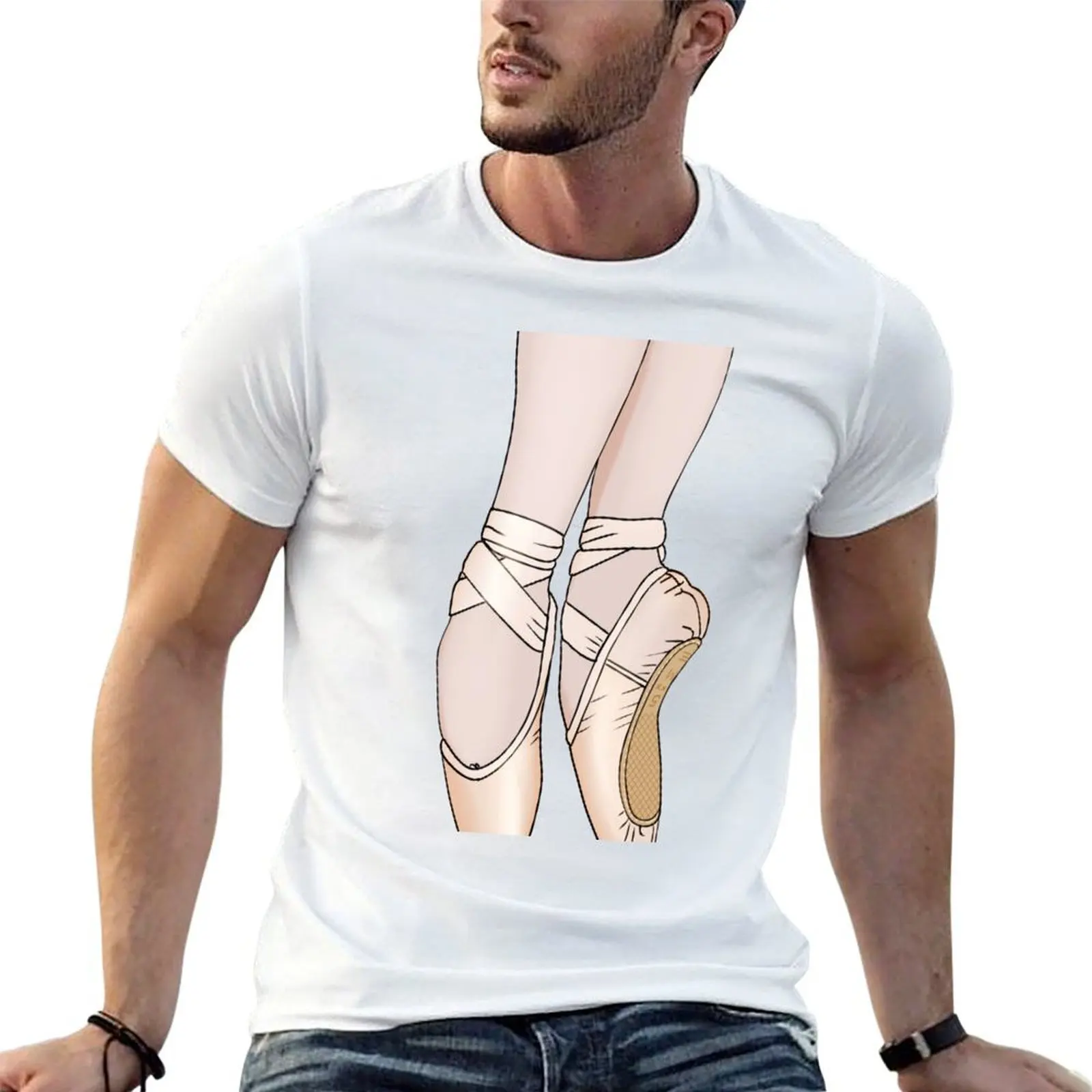 

with shirts 100% shirts T-Shirt Shoes shirt cotton summer Pink t Satin Pointe t prints man t