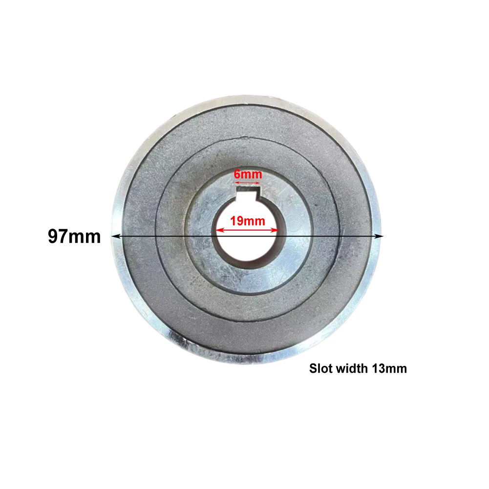 High Performance AType Triangle Belt Flywheel Pulley Assembly for Air Compressors 265mm Diameter Metal Construction