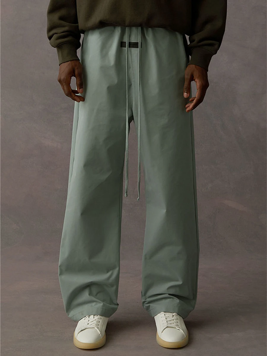 

Loose Straight Leg Casual Trousers High Street Workwear Pants Youthful Vitali Sle Long Pants for Autumn Season