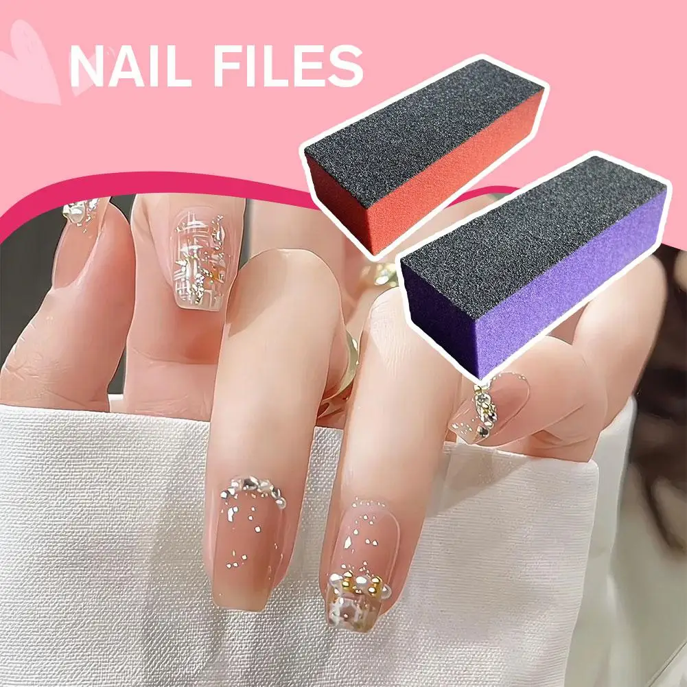 Nail Buffer Sanding Block Polisher Buffing File 60/100 Grit For Acrylic Nail Art Kit Manicure Tools Nail Design Accessories T9v8