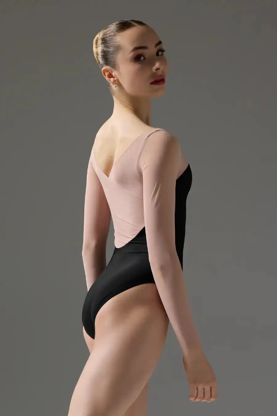 結合バレエ体操ドレス、女性成人美術試験ダンスドレス、練習ドレス、長袖エアリアルヨガドレス、ボディドレス