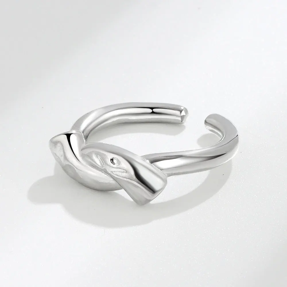 

Однослойное кольцо из стерлингового серебра 925 пробы с завязками, женское винтажное классическое ювелирное изделие ручной работы, аксессуары, модное 2025 г.