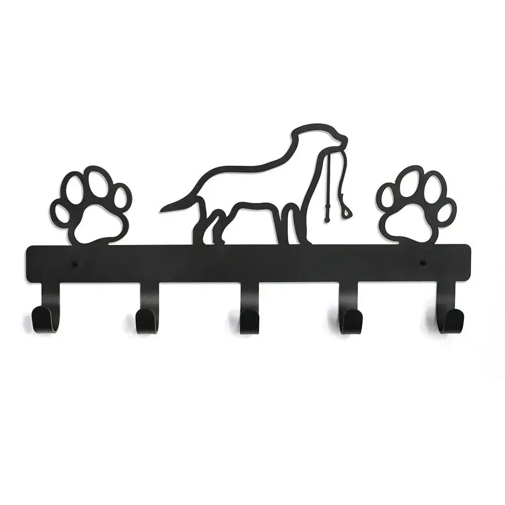 1pc Eisen Kunst, Metall Pfote Haustier Hund Kleiderbügel Mantel Schlüssel Blei Leine Wand Rack Halter Organizer, handtuch Rack, Organizer, Lagerung rack