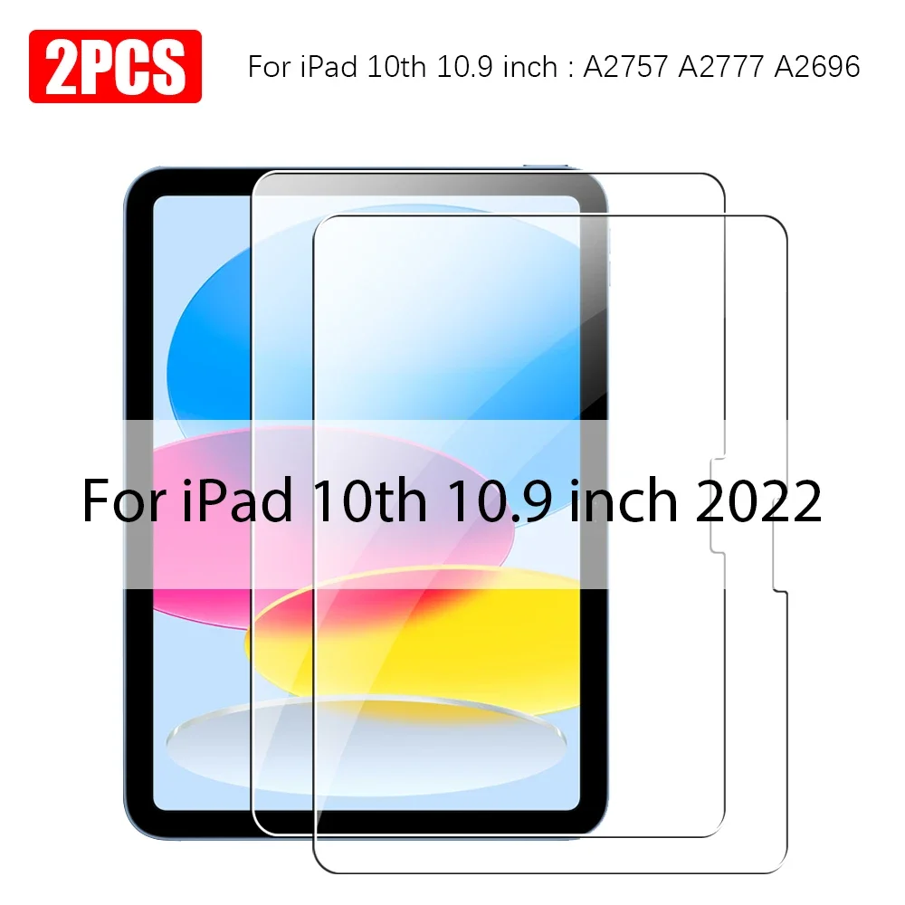 2 STKS Gehard Glas Screen Protector IPad 10e Generatie 11e 10.9 Inch 2025 iPad A16 A3354 A3355 A2696 A2757 Gen Film
