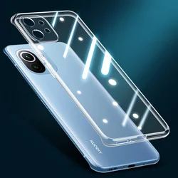 Clear Phone Case For Xiaomi Mi 11 10T Ultra 10S 10i 9T 9 Pro POCO F3 F2 M3 M2 X3 NFC X2 Pro C3 Redmi Note 10 Pro 10S Phone Case
