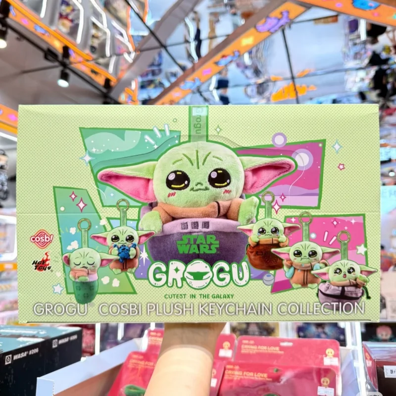 hot-sale-hot-toys-star-wars-grogu-cosbi-keychain-collection-blind-box-collectible-cute-plush-doll-trendy-decor-surprise-gift