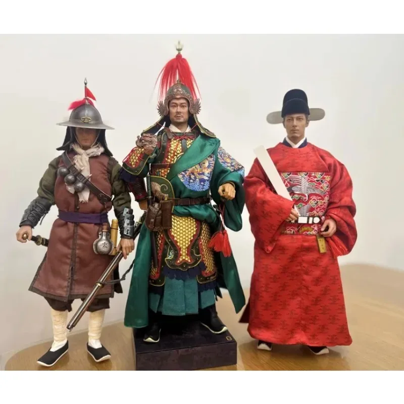 Uniformes de la dynastie Ming pour hommes, échelle 1/6, Service militaire/officier, ensemble chinois ancien pour figurines d'action de 12 pouces, accessoire corporel WJ90001