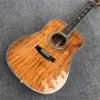 Guitarra acústica Koa de madera maciza, diapasón de ébano, 41 pulgadas, D-45 1