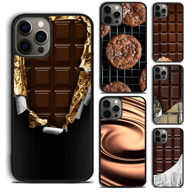 Choco Toast Foodie Chocolate Phone Case For For iPhone 16 15 11 12 13 14 Pro Max XS XR Plus coque